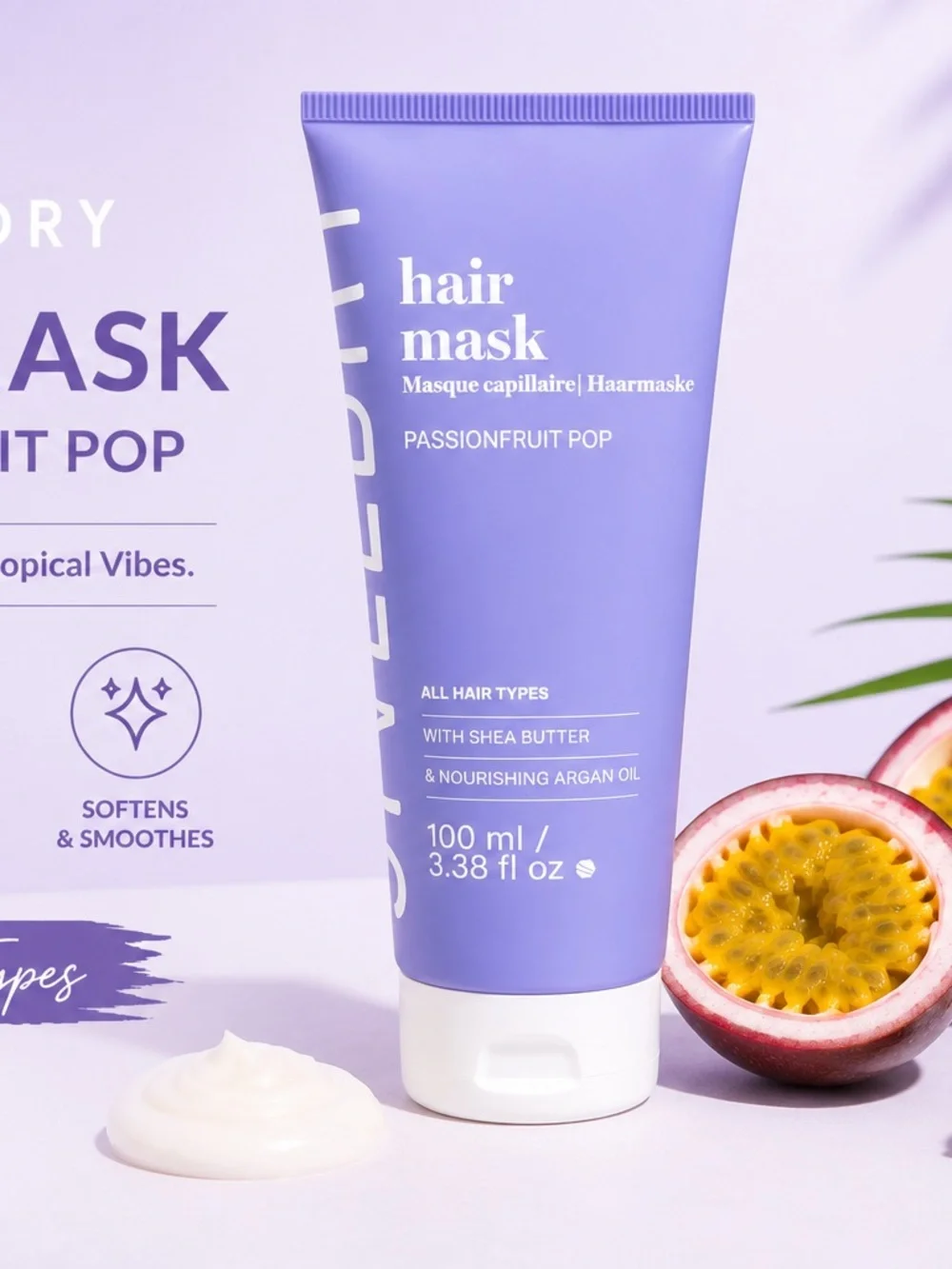 NAK Hair Mask Passionfruit Pop - Lavender